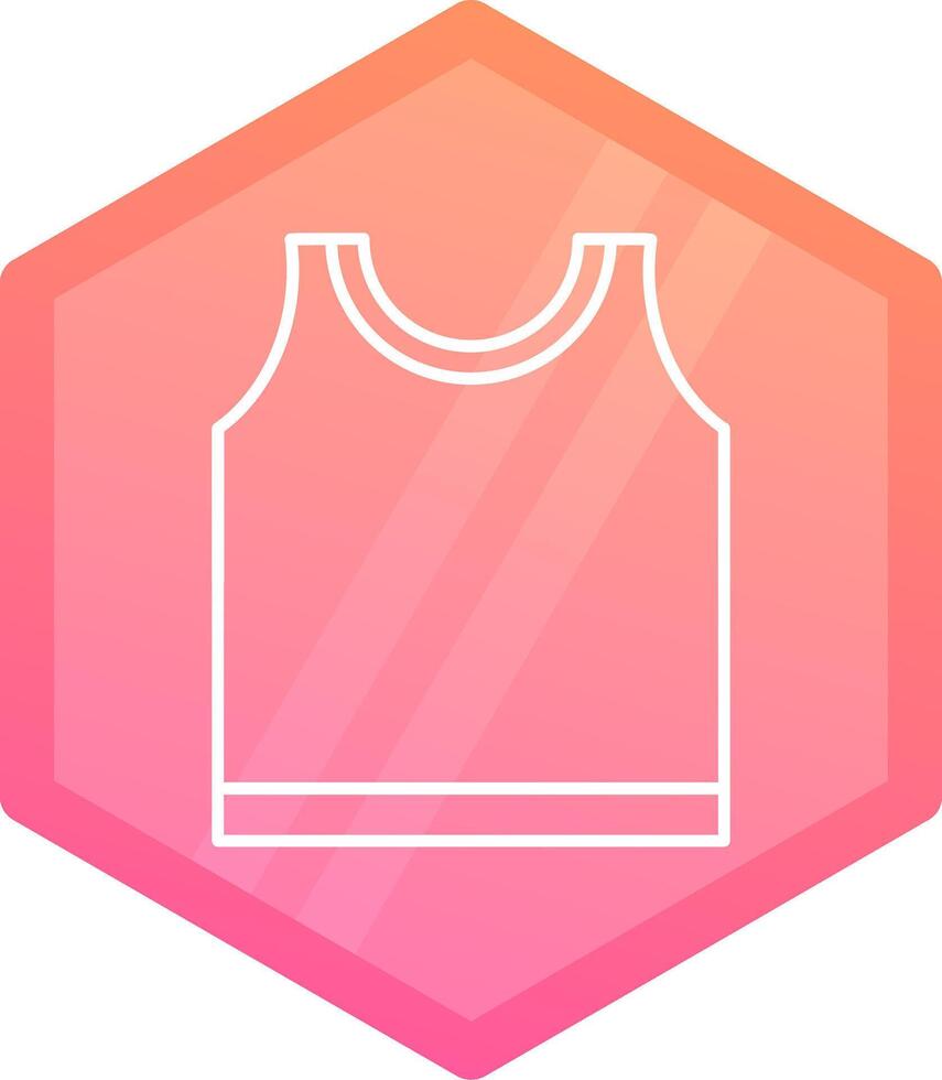 Top Gradient polygon Icon vector