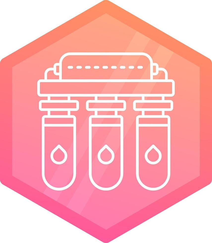 Water purifier Gradient polygon Icon vector