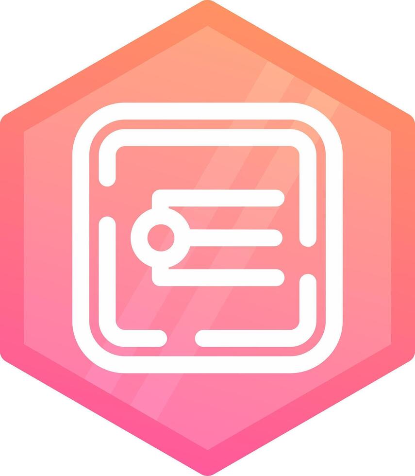 Endpoint Gradient polygon Icon vector