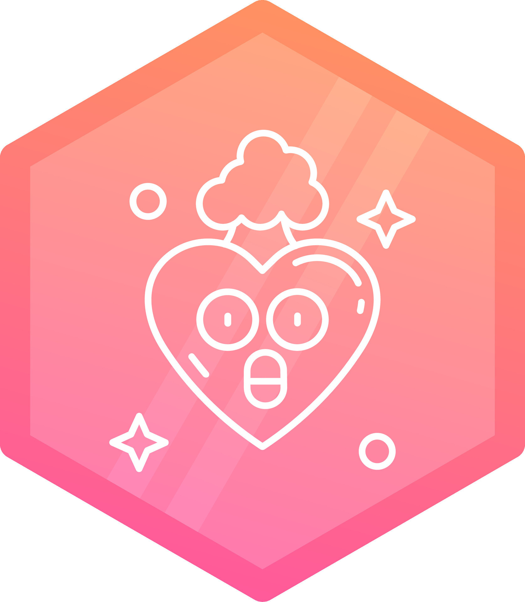 Exploding Gradient polygon Icon 38254979 Vector Art at Vecteezy