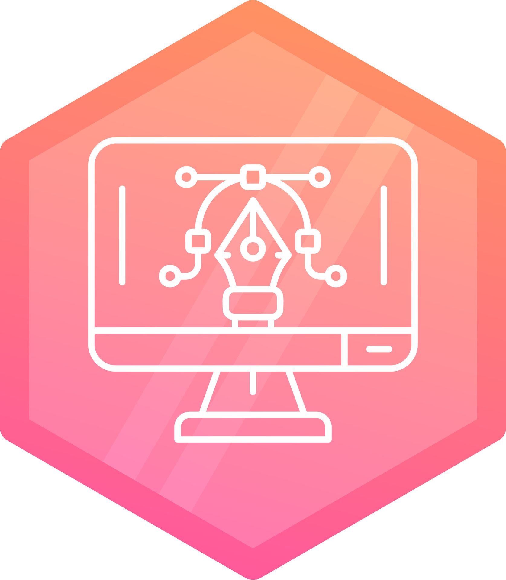 Graphic editor Gradient polygon Icon 38254993 Vector Art at Vecteezy