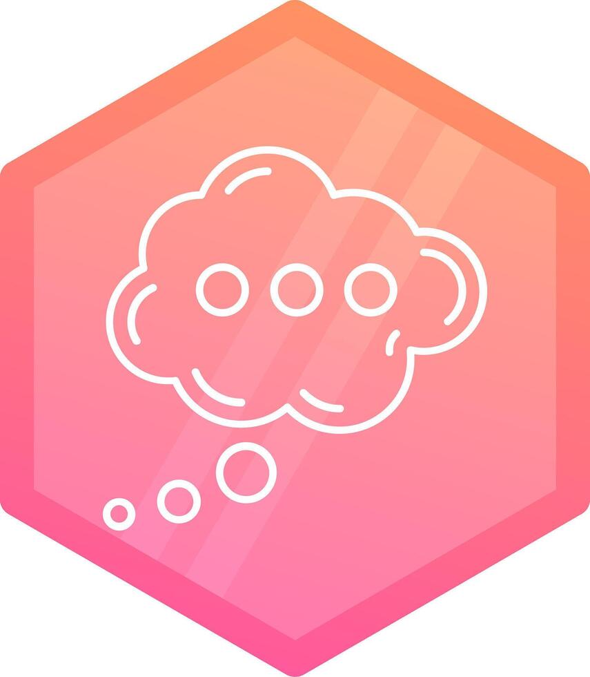 nube degradado polígono icono vector