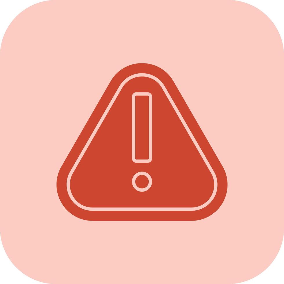 Alert Glyph Tritone Icon vector