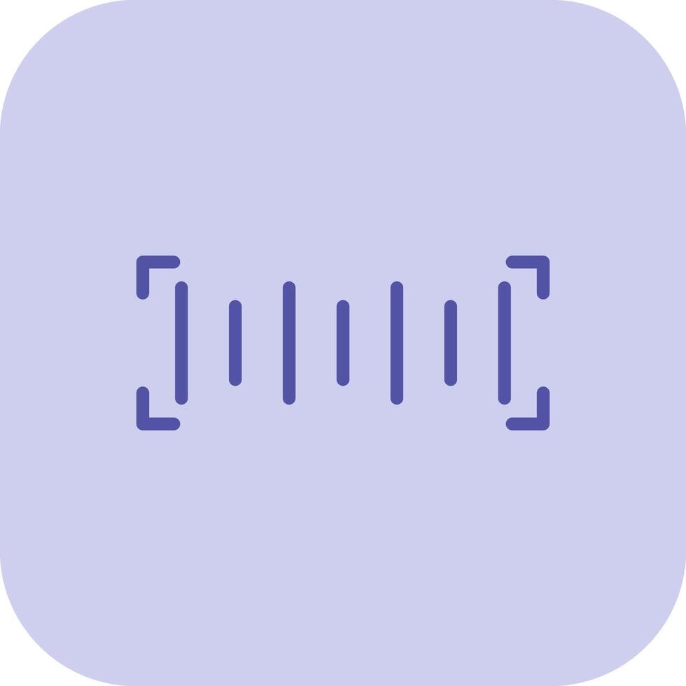 Bar Code Glyph Tritone Icon vector