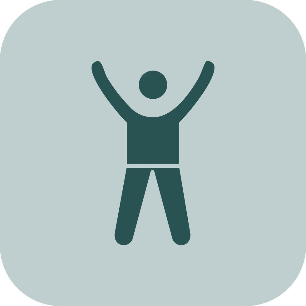 Cheer Up Glyph Tritone Icon vector