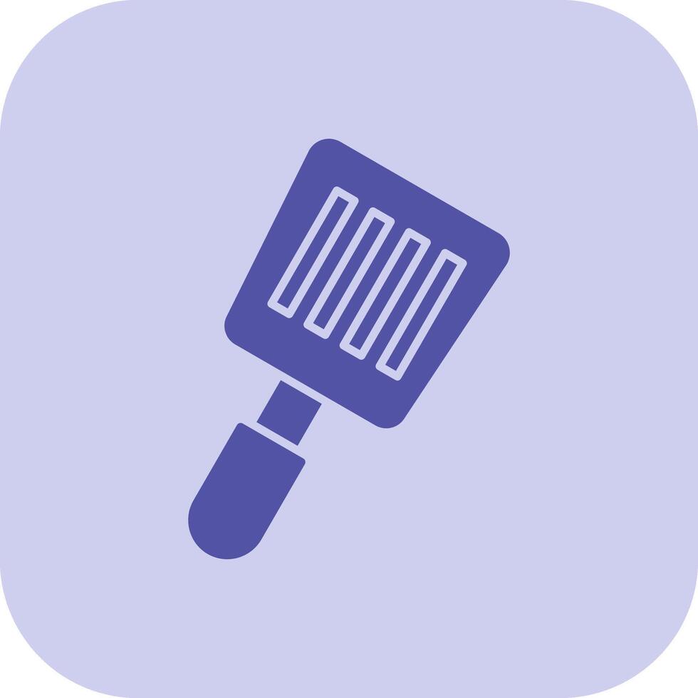 Spatula Glyph Tritone Icon vector