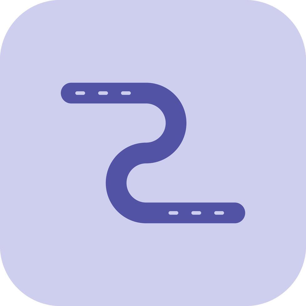 Earthworm Glyph Tritone Icon vector
