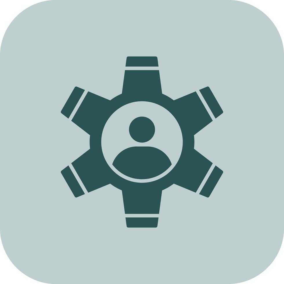 Management Glyph Tritone Icon vector