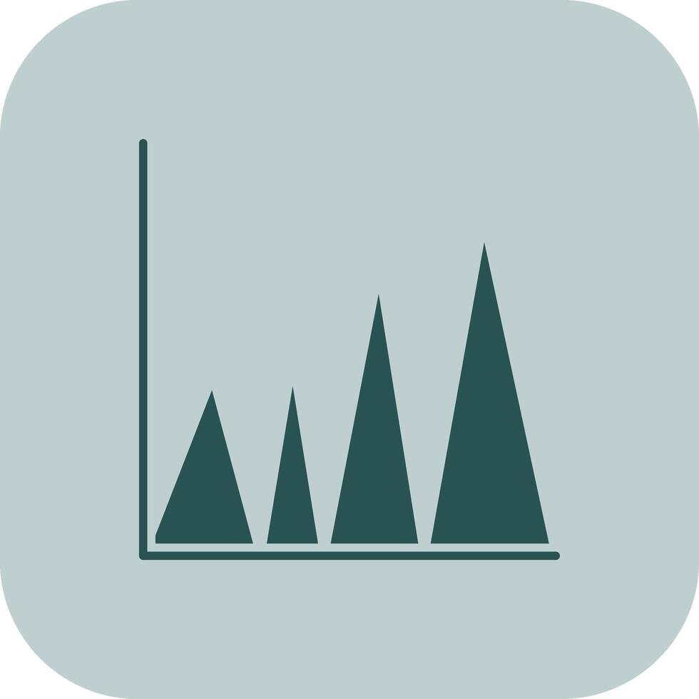 Graph Glyph Tritone Icon vector