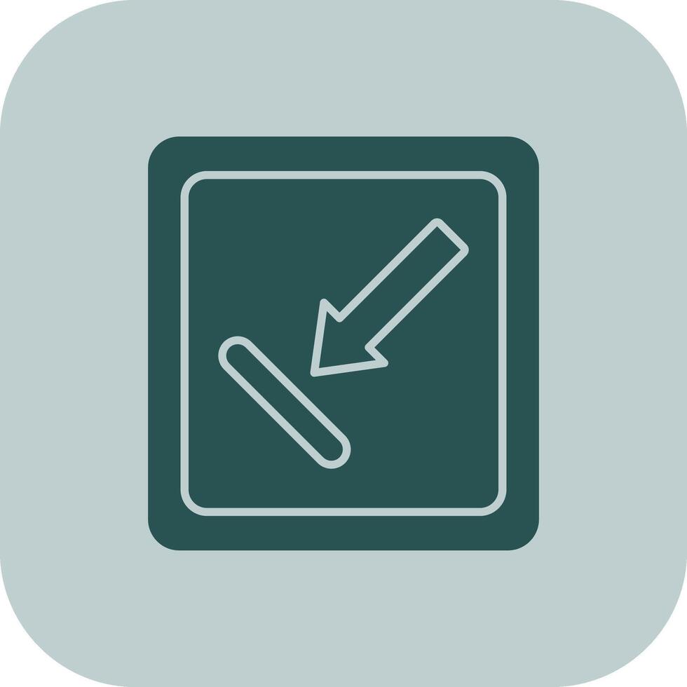 Objective Glyph Tritone Icon vector