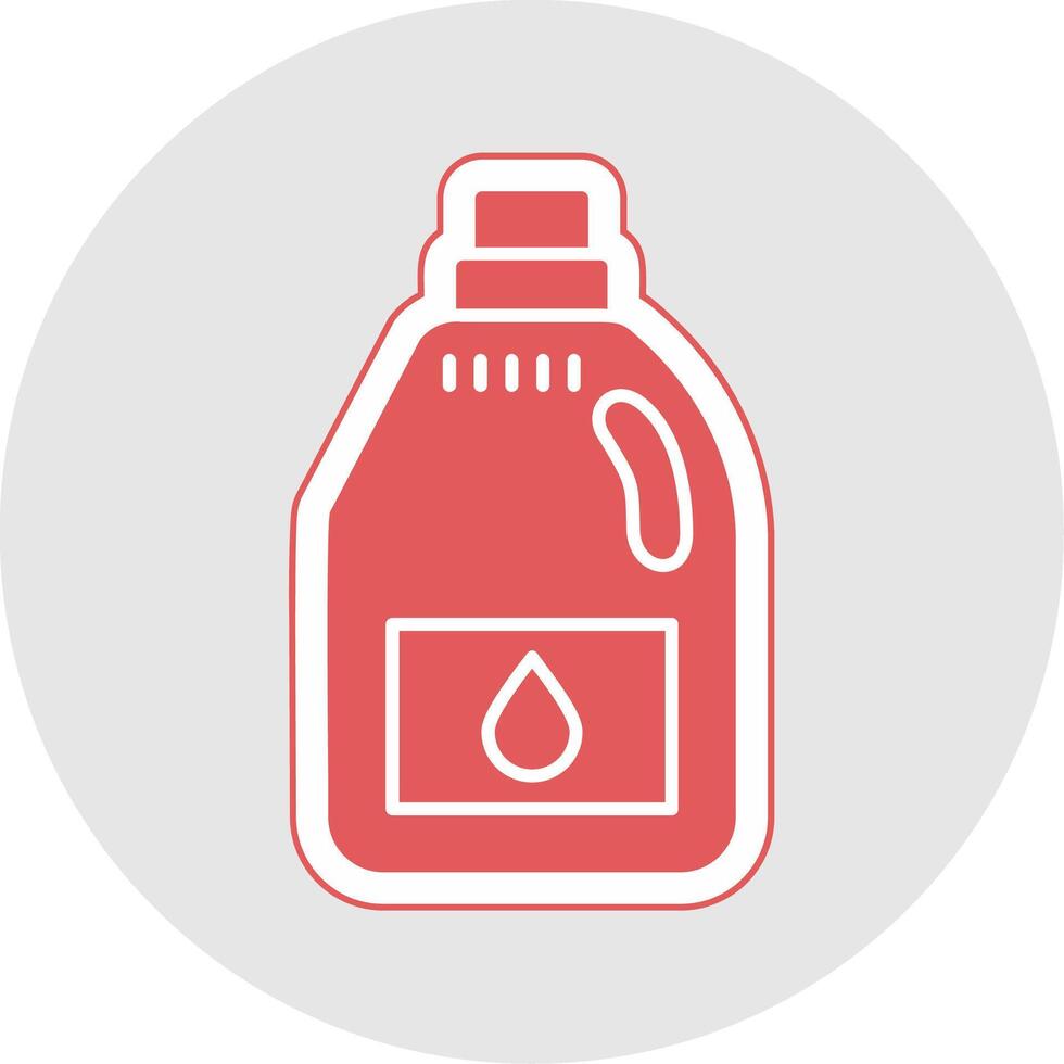Detergent Glyph Multicolor Sticker Icon vector