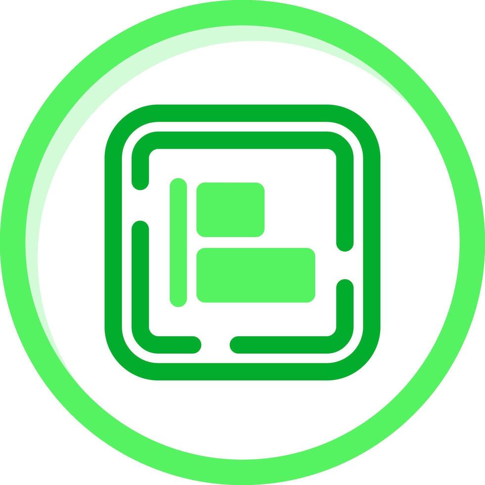 Right align Green mix Icon vector