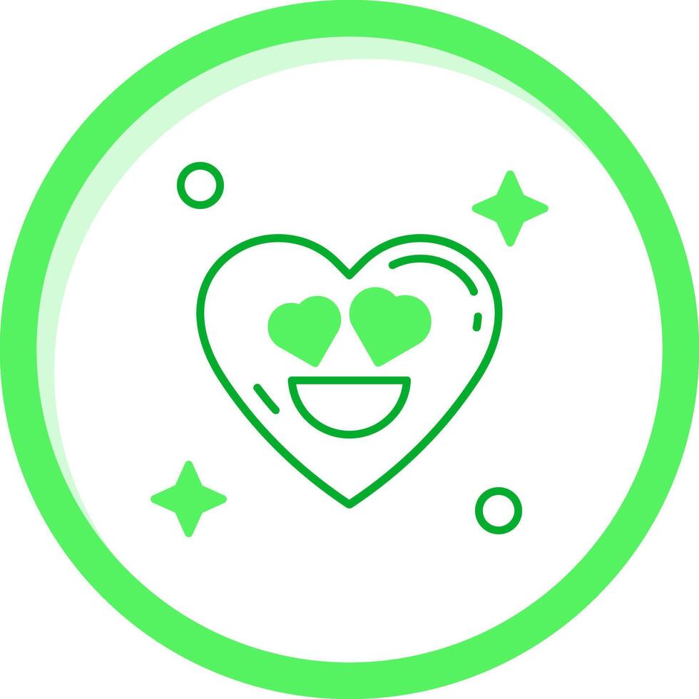 In love Green mix Icon vector