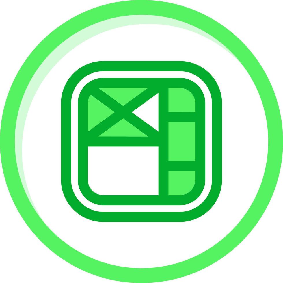 Layout Green mix Icon vector