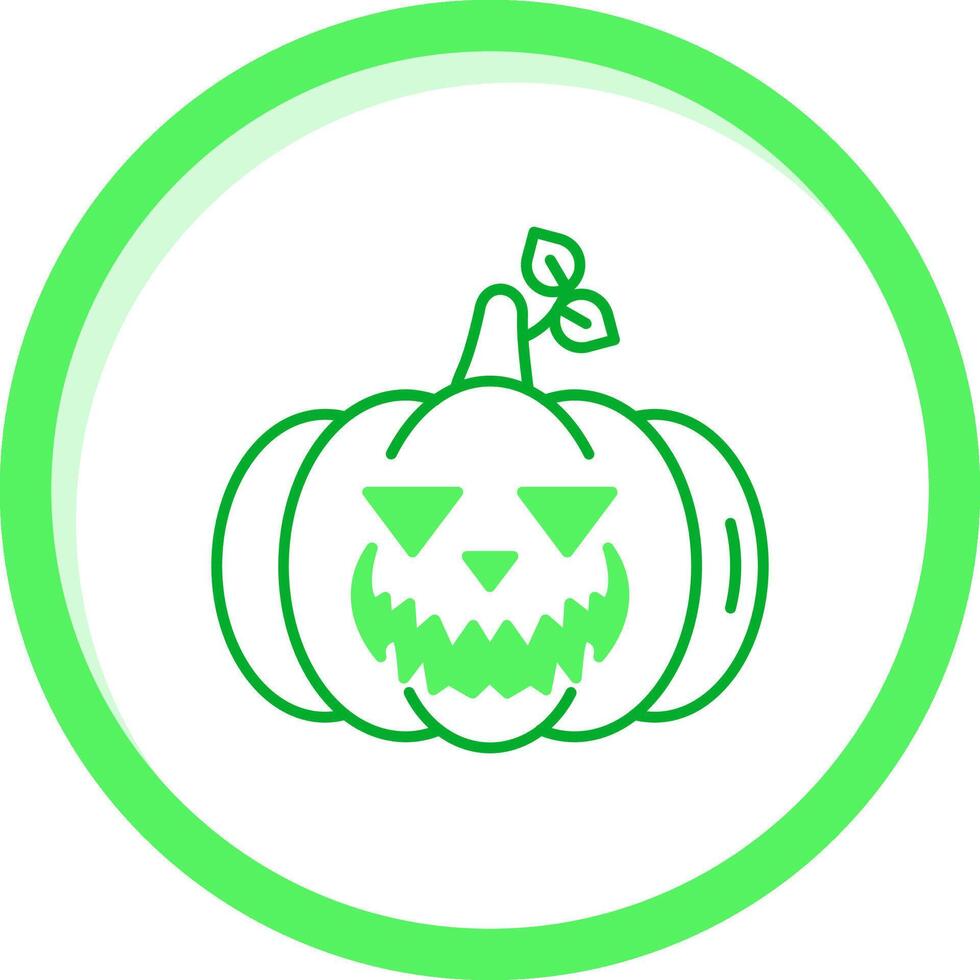 calabaza verde mezcla icono vector