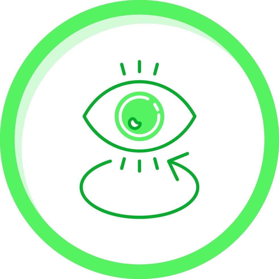 Eye Green mix Icon vector