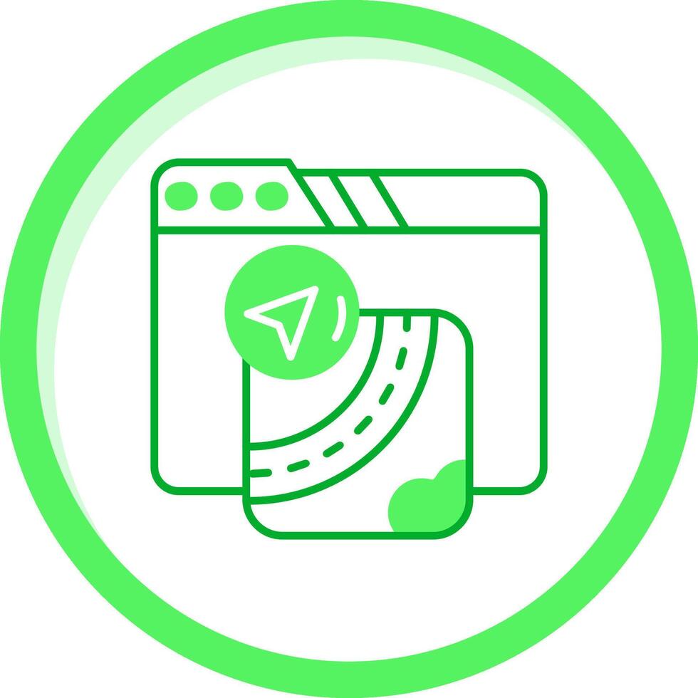 Gpu Green mix Icon vector