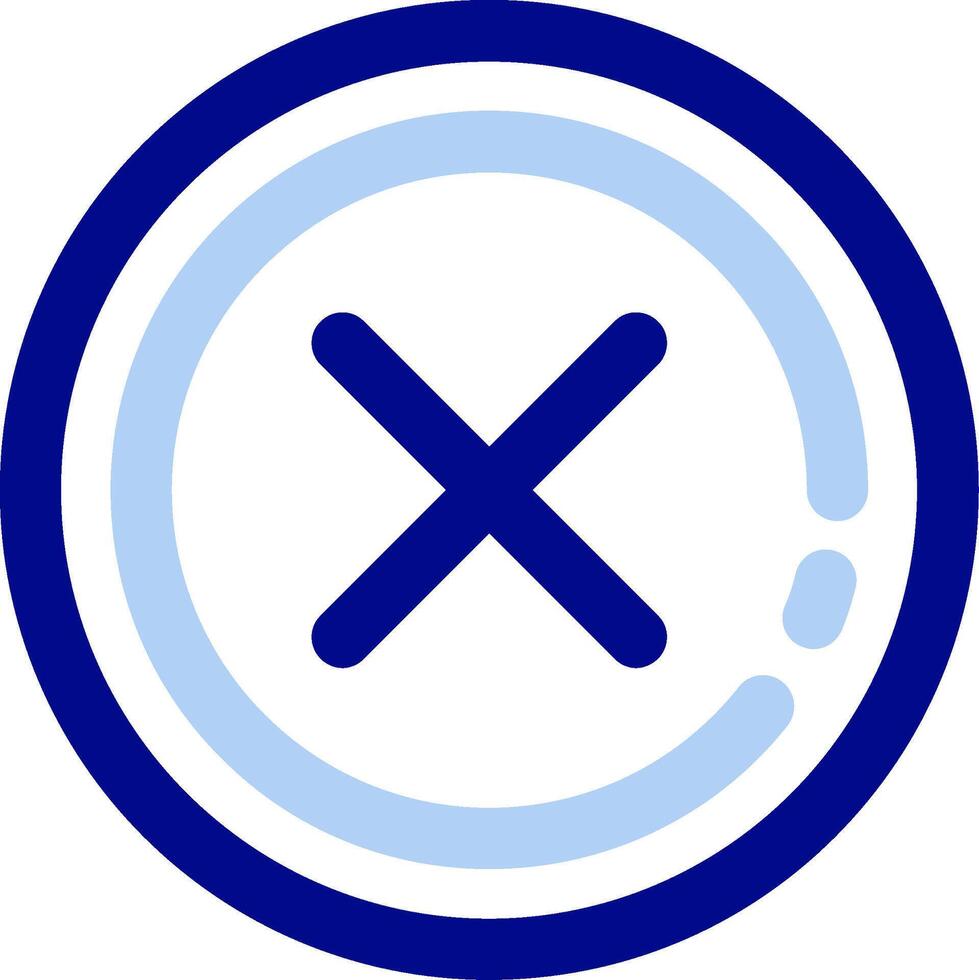 Delete 1 Green mix Icon vector