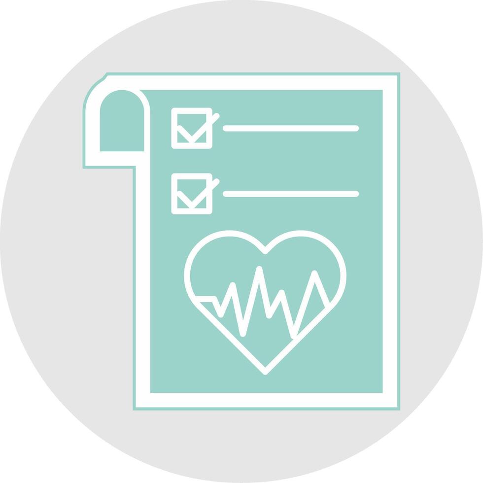 Health Graph Glyph Multicolor Sticker Icon vector