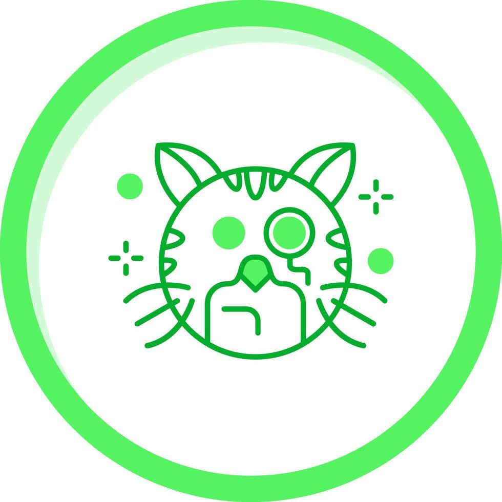 Monocle Green mix Icon vector