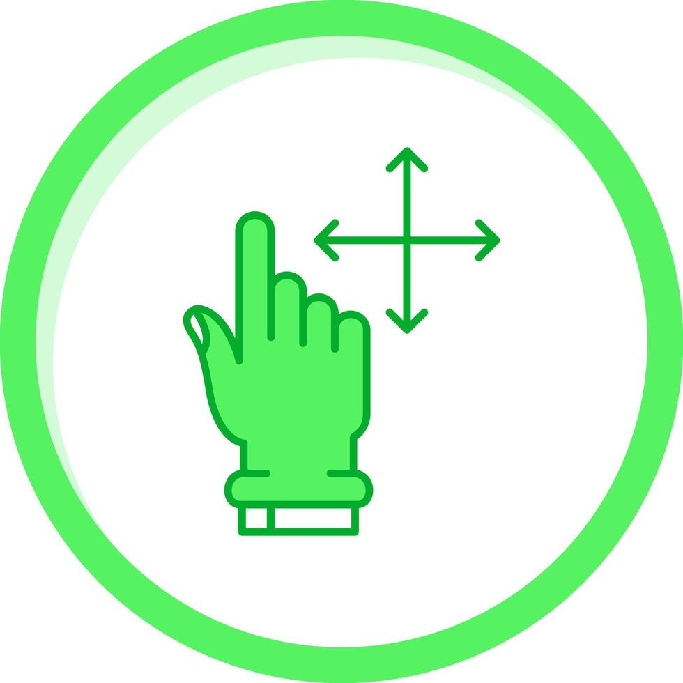 Move Green mix Icon vector