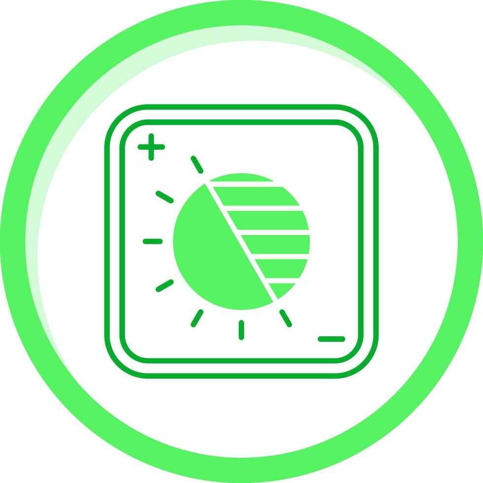 Exposure Green mix Icon vector