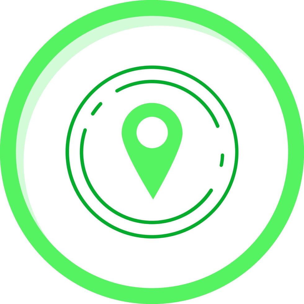 Location Green mix Icon vector