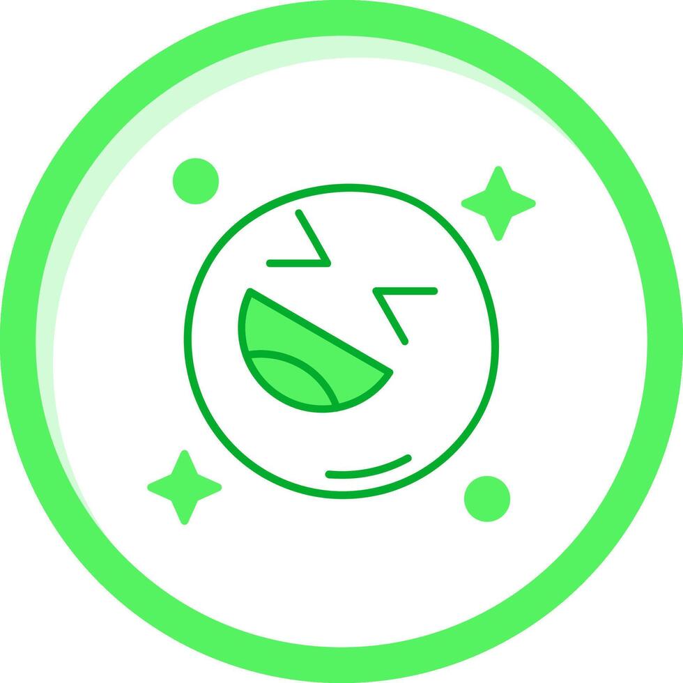 Laugh Green mix Icon vector