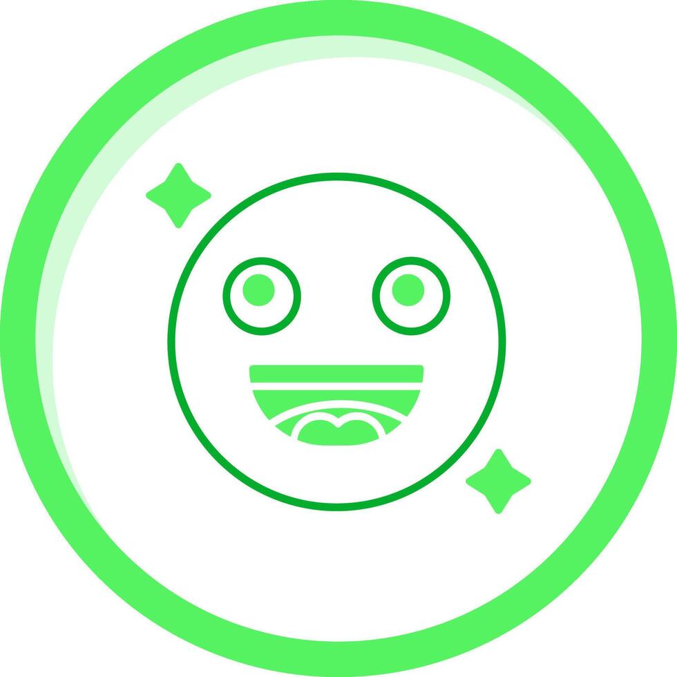 Smile Green mix Icon vector
