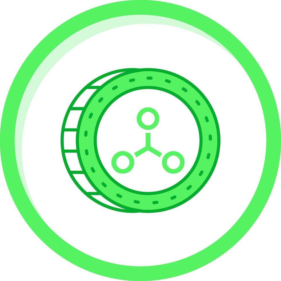 Rippie Green mix Icon vector