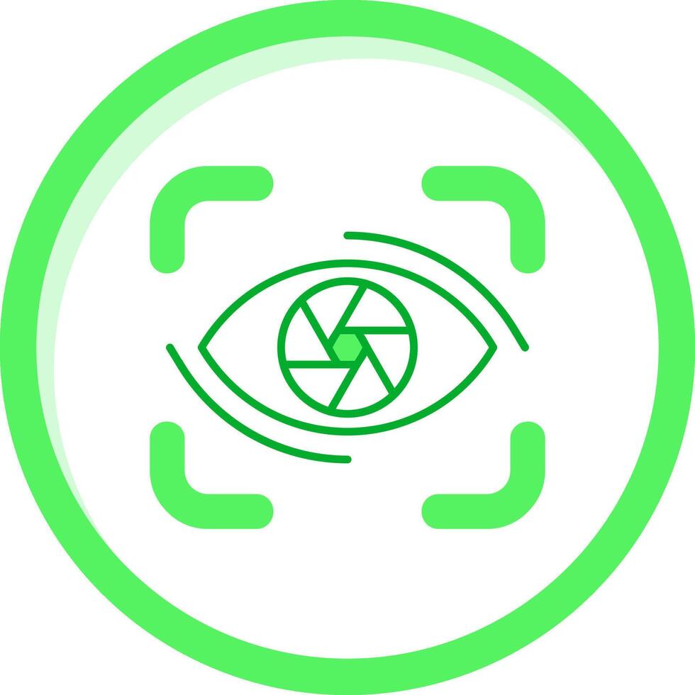Focus Green mix Icon vector