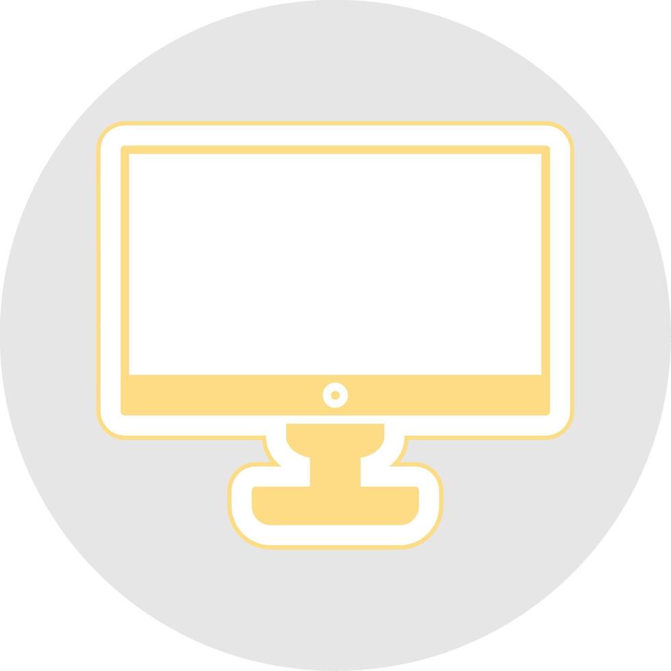 Computer Glyph Multicolor Sticker Icon vector