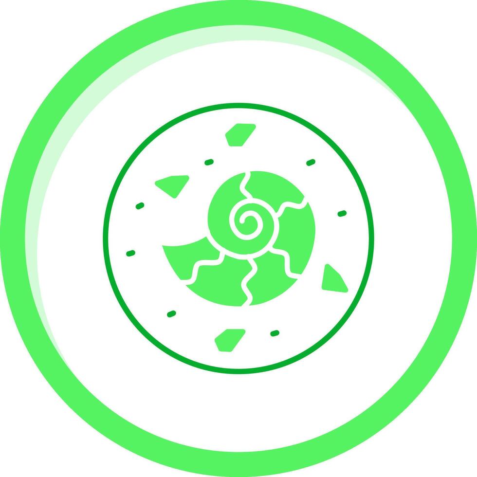 Fossil Green mix Icon vector