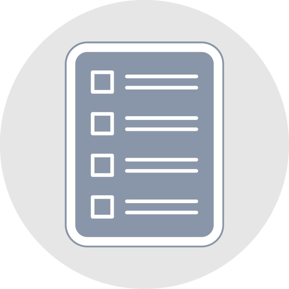 Task List Glyph Multicolor Sticker Icon vector