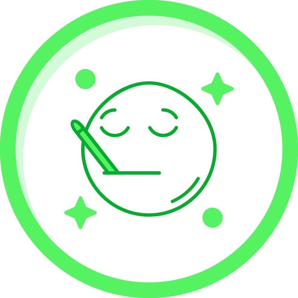 Sick Green mix Icon vector