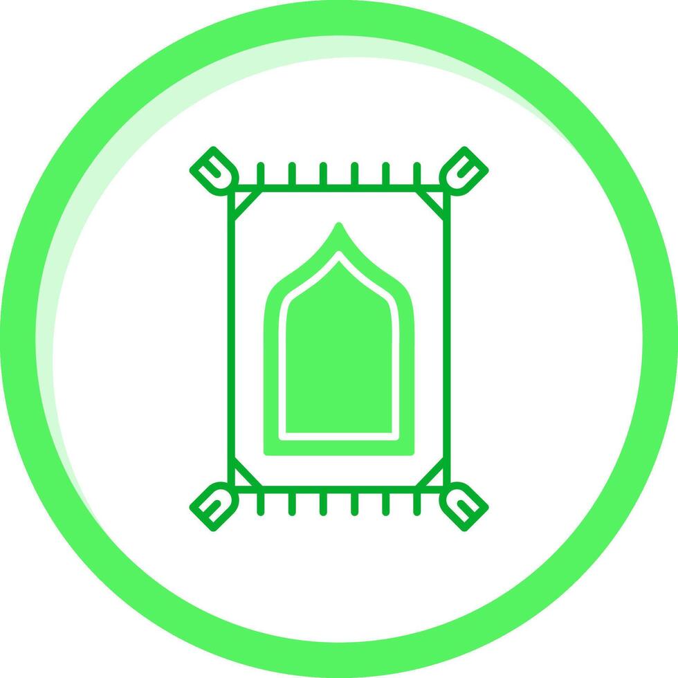 oración compañero verde mezcla icono vector