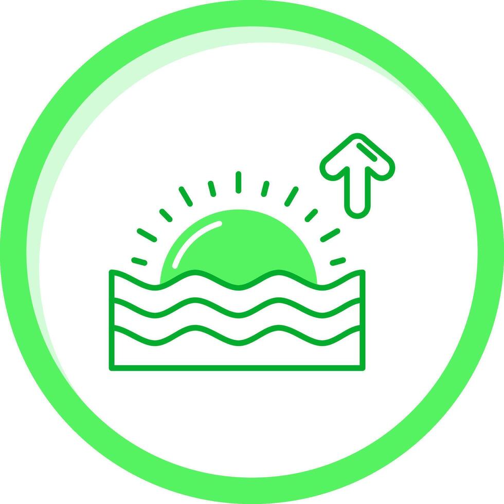 Sunrise Green mix Icon vector