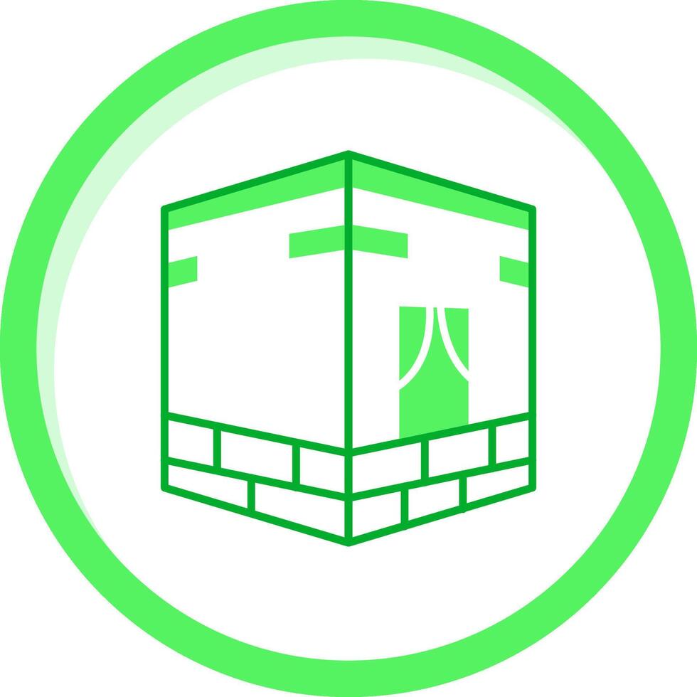Qibla Green mix Icon vector