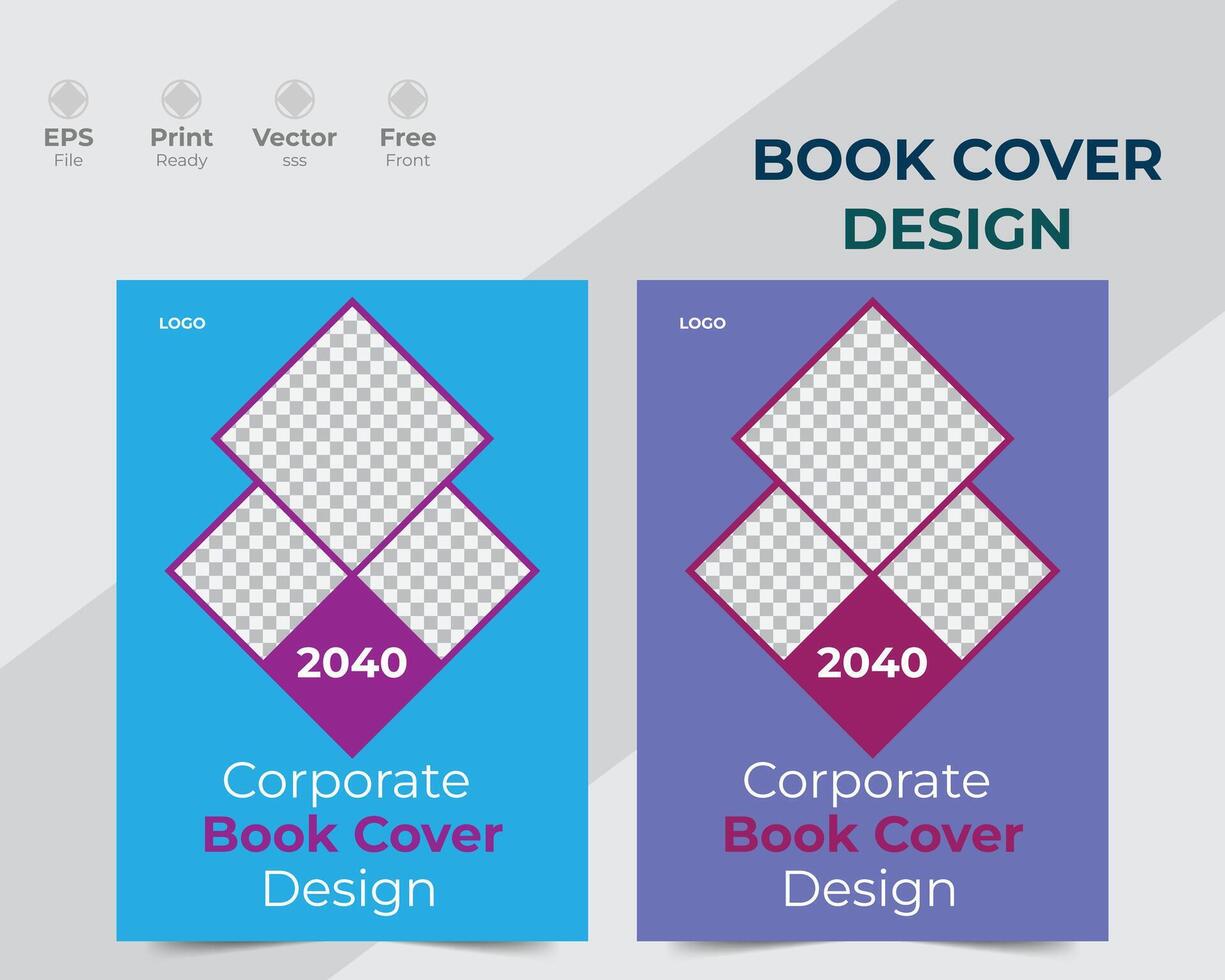 vector modern book cover design and company annual report