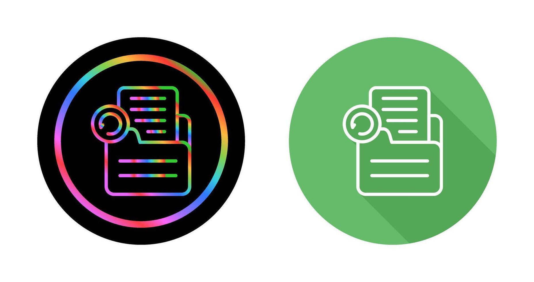Document Undo Vector Icon