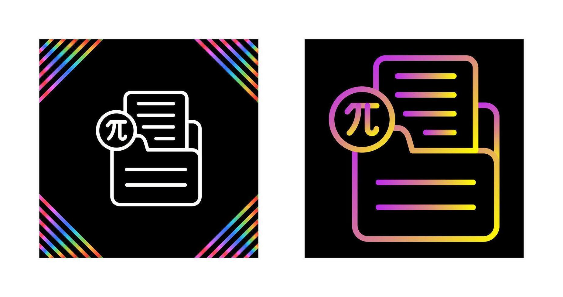 Document Insert Formula Vector Icon