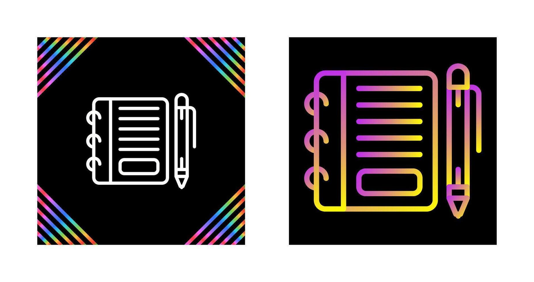 Notepad with pen Vector Icon