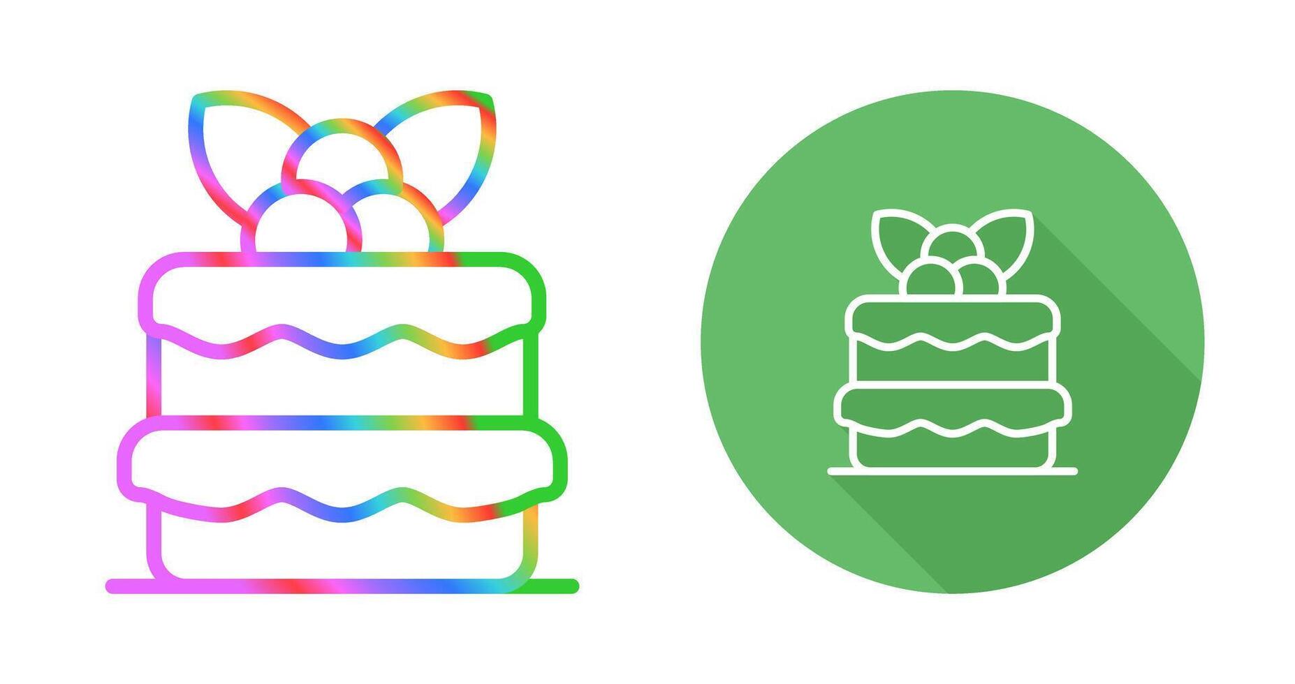 Red velvet cake Vector Icon