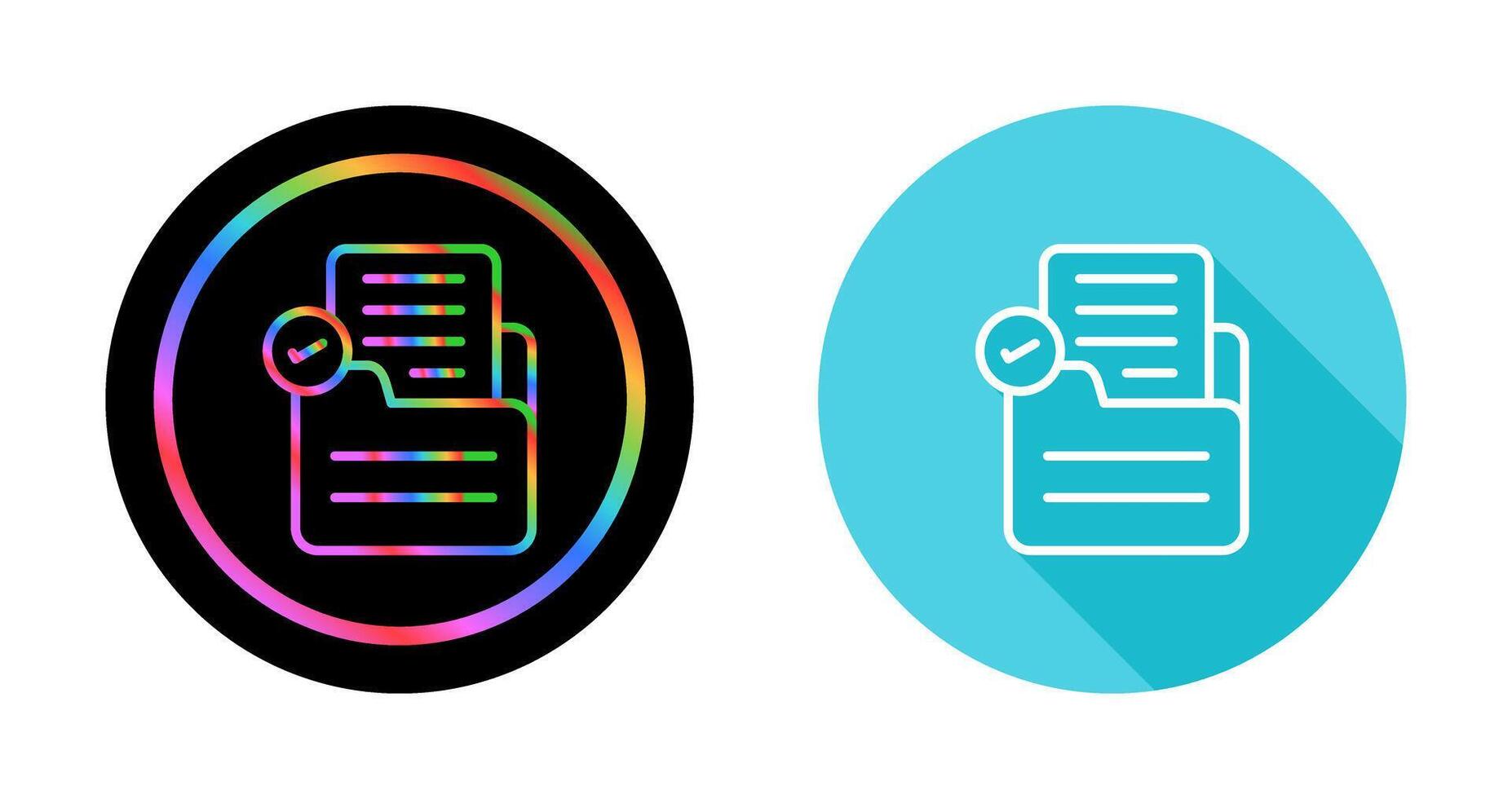 Document Check Vector Icon