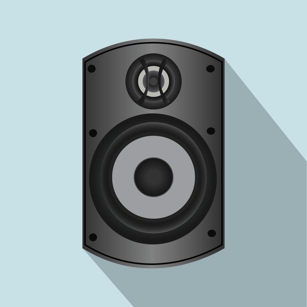 speaker music bass. sound electronic equipment icon vector illustration