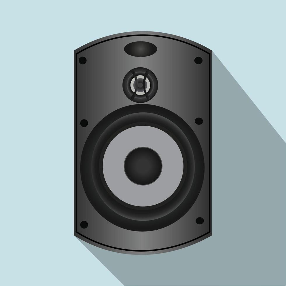 speaker music bass. sound electronic equipment icon vector illustration