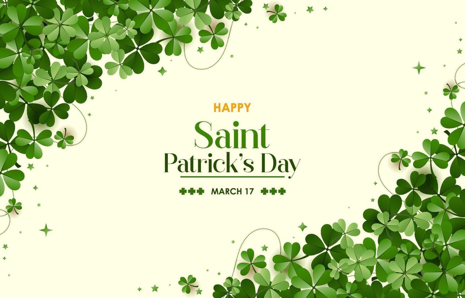 Elegant Saint Patrick's Day Background, for banner, flyer, poster, sales, etc vector