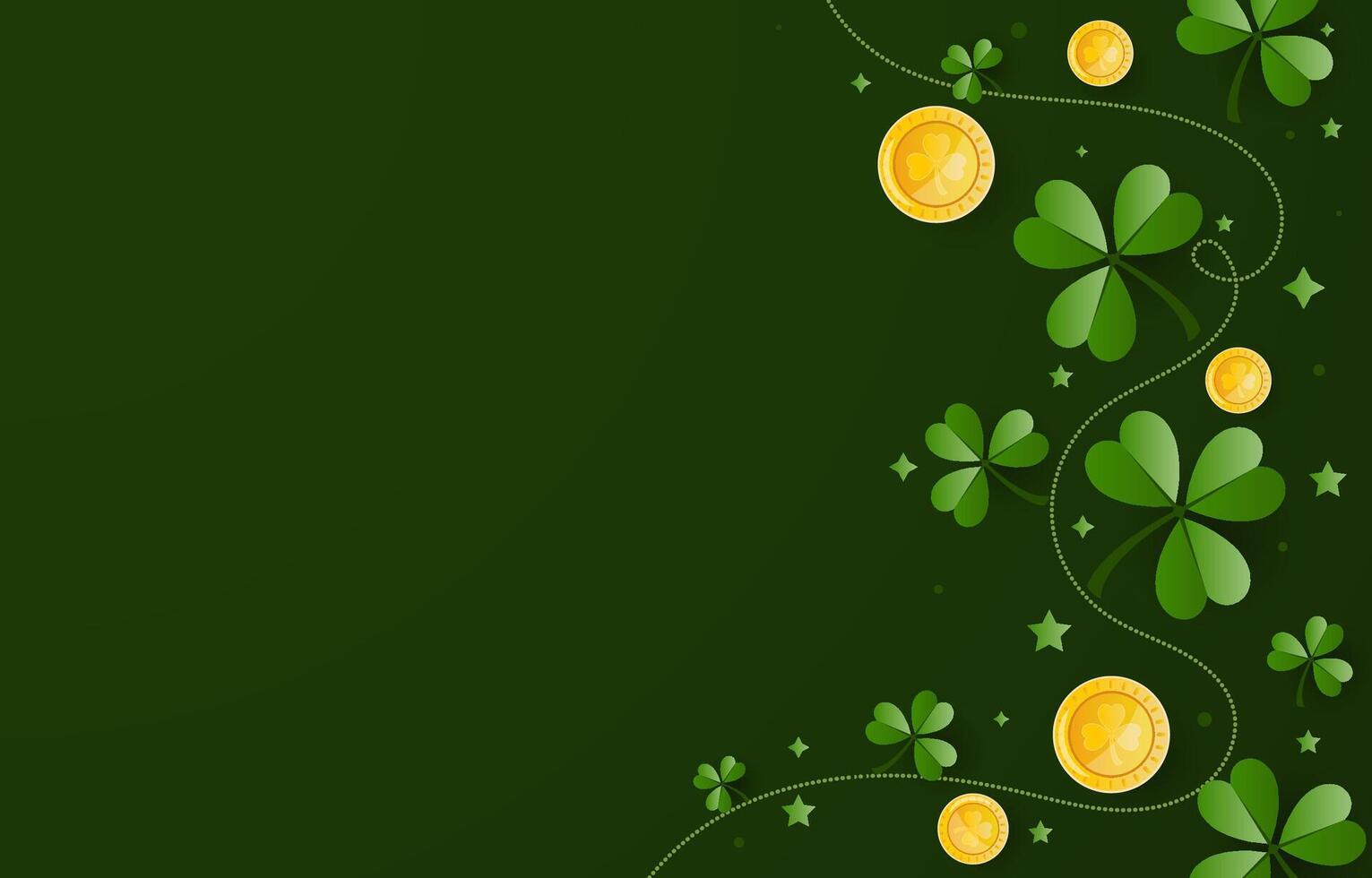 Elegant Saint Patrick's Day Background, for banner, flyer, poster, sales, etc vector