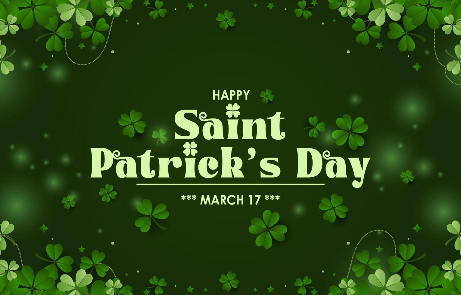 Elegant Saint Patrick's Day Background, for banner, flyer, poster, sales, etc vector
