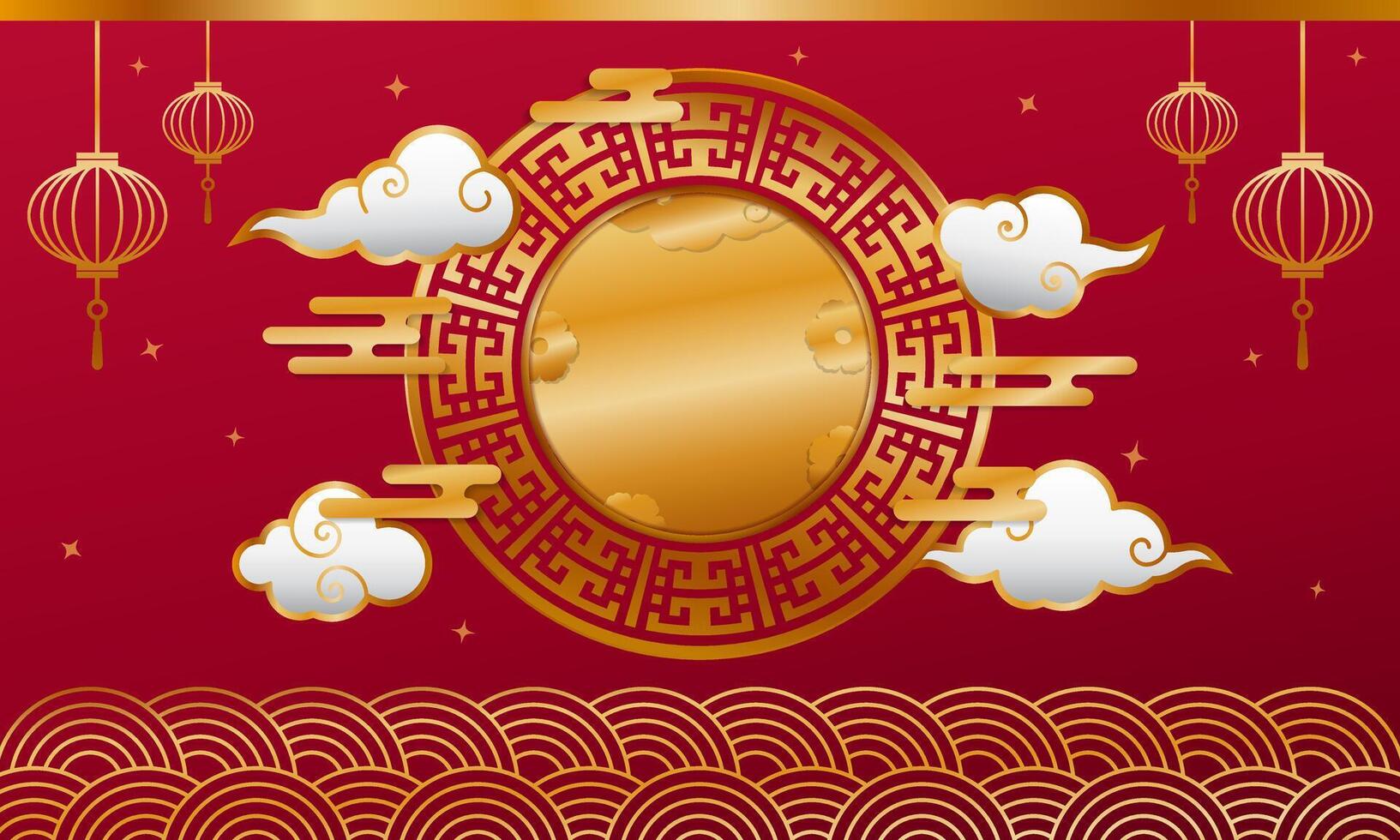 Chinese Holiday celebration luxury background. Chinese New Year background vector